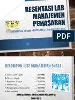 Presentasi Lab Manajemen Pemasaran