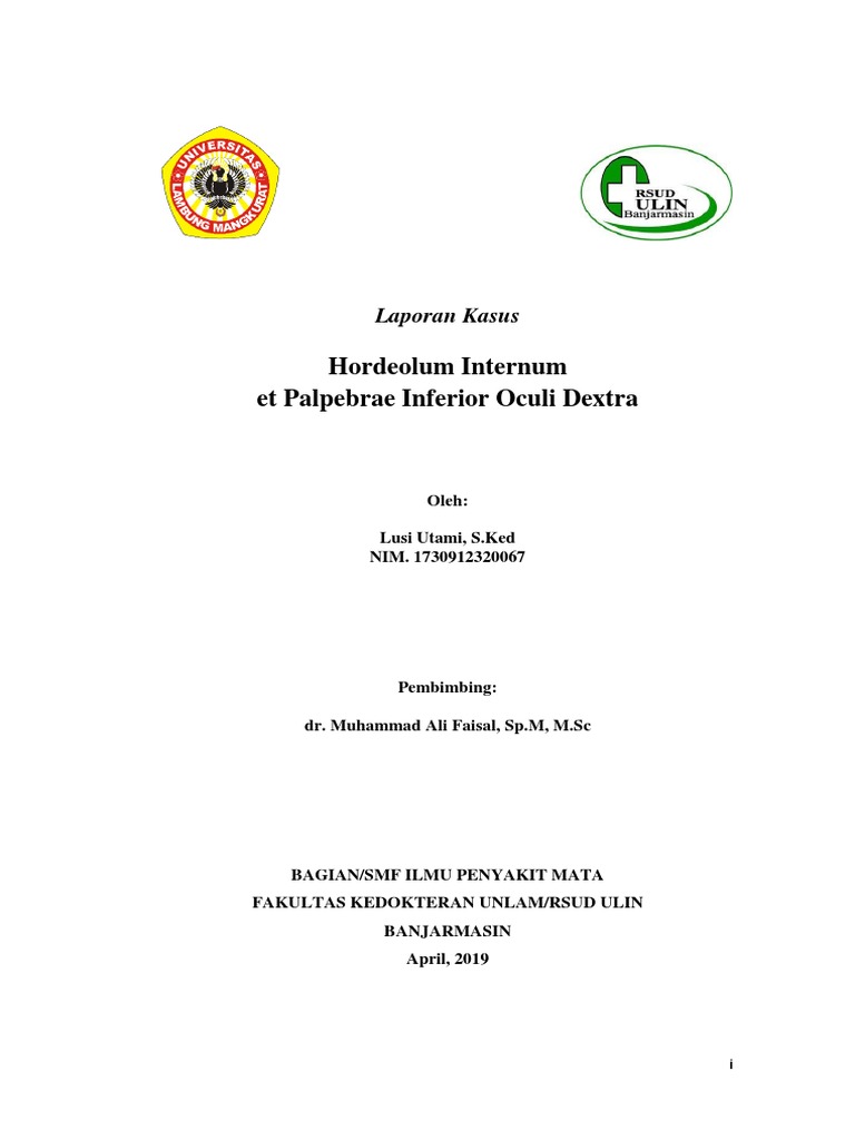 Hordeolum Internum | PDF