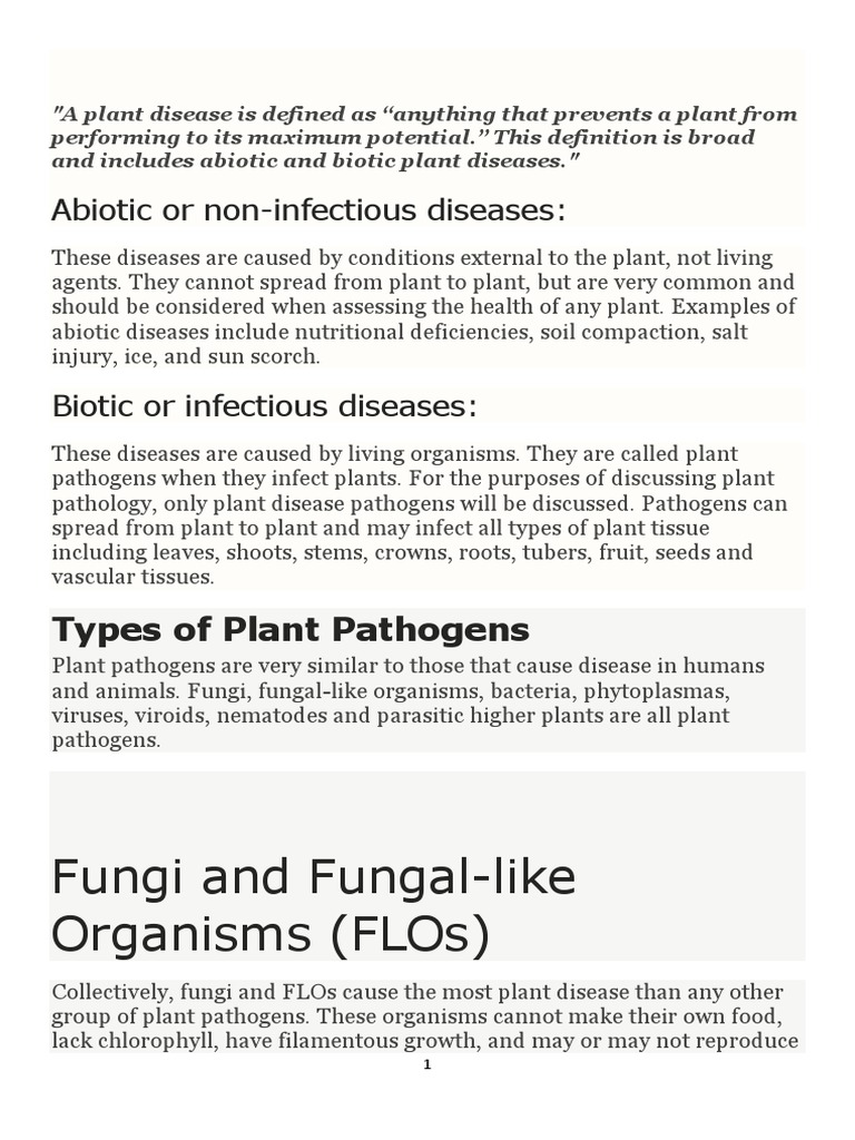 Overview of Plant Pathology Concepts | PDF | Plant Pathology | Plants