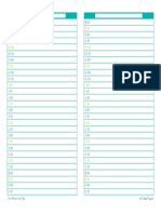 Daily Planner Half Page PDF