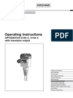 Operating Instructions: OPTISWITCH 5100 C, 5150 C With Transistor Output