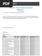 Pay Guide - Restaurant Industry Award 2010 (MA000119)