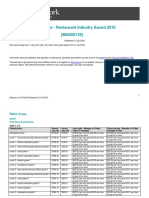 Pay Guide - Restaurant Industry Award 2010 (MA000119)