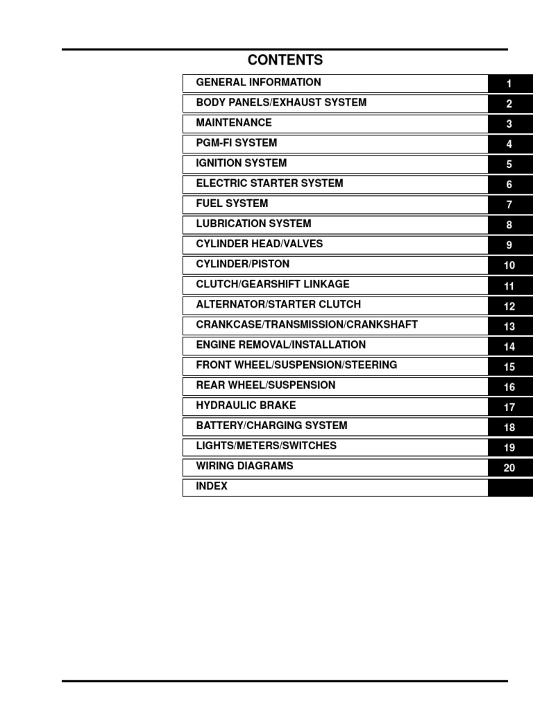 honda grom service manual