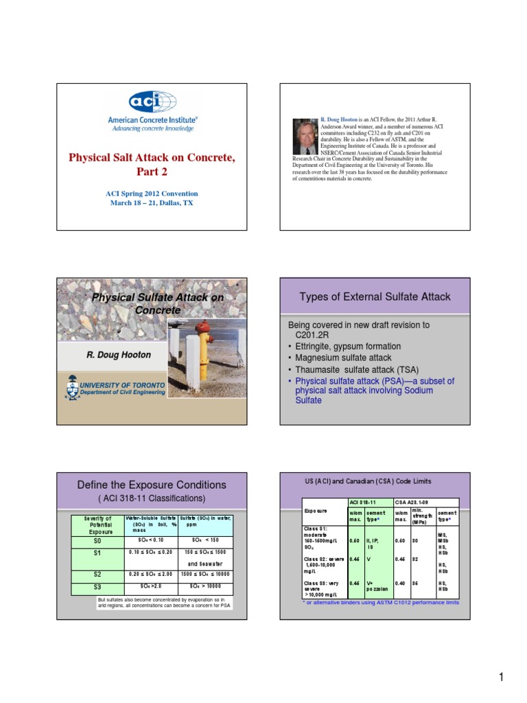 Sulphate Attack | PDF | Concrete | Fly Ash