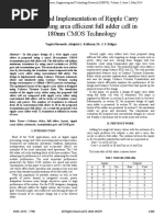 Design and Implementation of Ripple Carry Adder Using Area Efficient Full Adder Cell in 180nm CMOS Technology