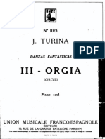 Danzas Fantásticas Num.3, Orgia - J. Turina