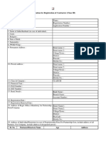 Registration Application Contractor Class III