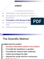 Course Content: Formulation of The Research Methods