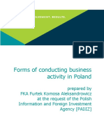 Forms of Conducting Business Activities in Poland FKA Furtek Komosa Aleksandrowicz PDF