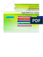 Deped Rpms Form-Teachers: Department of Education Region Vii, Central Visayas Ipho BLDG., Sudlon, Lahug, Cebu City