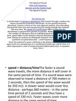 Pitch and Frequency Intensity and The Decibel Scale