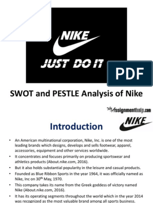 Oblea escala problema SWOT and PESTLE Analysis of Nike | PDF | Nike | Swot Analysis