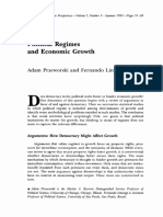 Political Regimes and Economic Growth: Adam Przeworski and Fernando Limongi