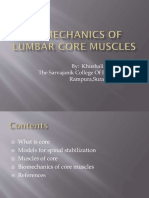 Biomechanics of Core Muscles
