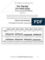 The Big Rig' 32 Note Chop: Drum Lesson by Nick Bukey