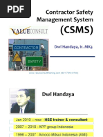 Contractor Safety Management System: (CSMS)