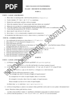 Ma2265-Dm Qb Unit I & II