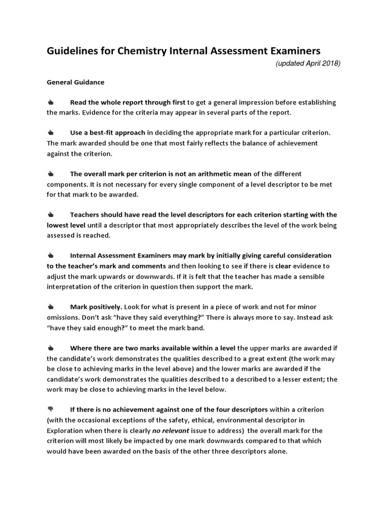 IB Chemistry IA Guide | PDF | Uncertainty | Scientific Method