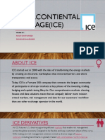 ICE derivatives and freight futures markets