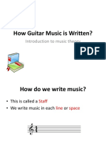 How Guitar Music Is Written