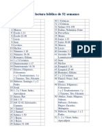 Plan de Lectura Bíblica de 52 Semanas