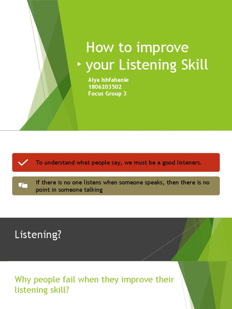 Improve Your Listening Skill PDF