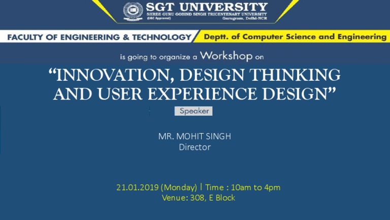 Innovation & UX Design Workshop | PDF | Career & Growth