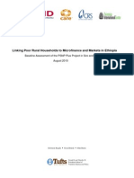 Linking Poor Rural Households To Microfinance and Markets in Ethiopia: Baseline and Mid-Term Assessment of The PSNP Plus Project in Sire and Dodota