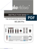 Instruction Manual Instruction Manual: SE-200 Pro