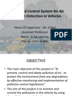 Automated Control System For Air Pollution Detection in Vehicles