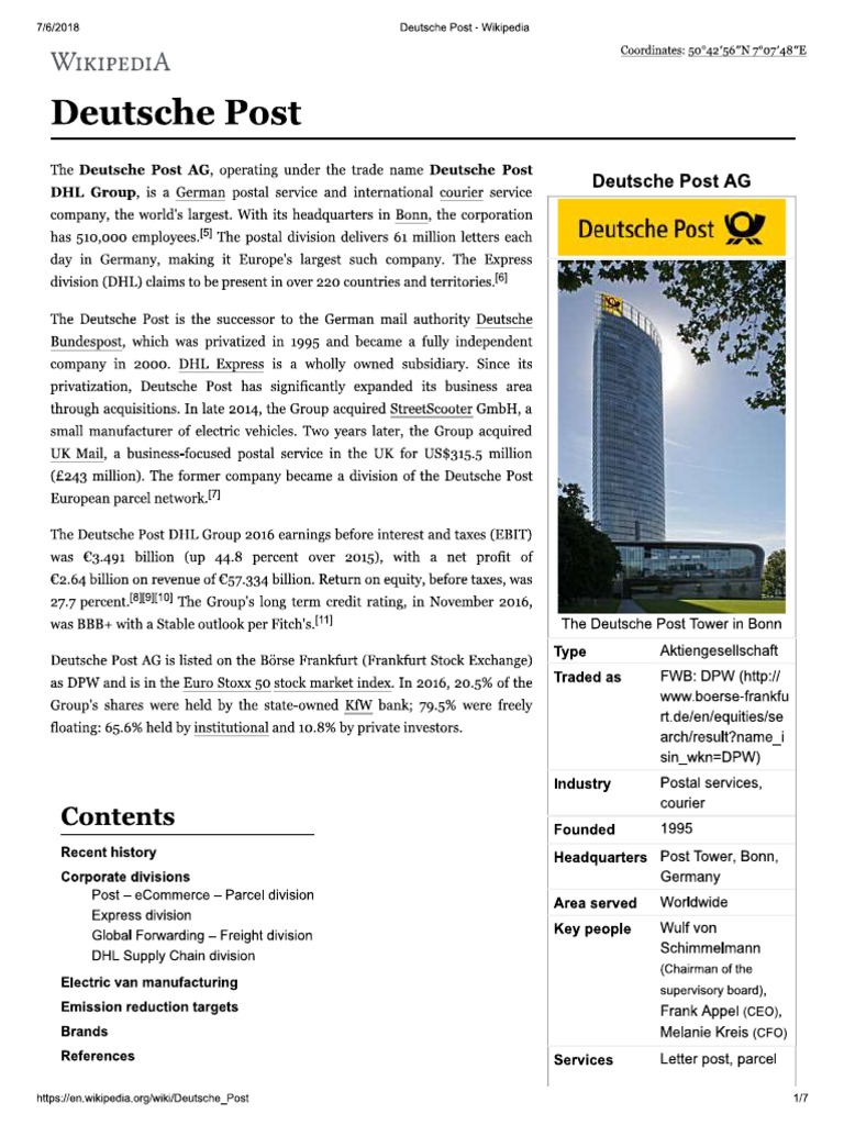 Dautche Post | PDF