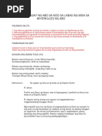 Holy Mass Guide (Tagalog Edition) | PDF