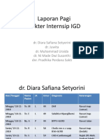 Laporan Pagi Dokter Internsip IGD