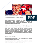 Sanciones Contra El Pueblo Venezolano Las 25 P de La Universidad Necesaria