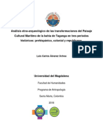 Álvarez Ochoa - 2018 - Analisis Etno-Arqueologico de Las Transformaciones Del Paisaje Cultural Marítimo PDF