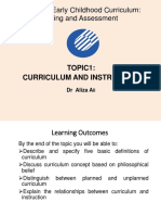 Early Childhood Curriculum Planning and Assessment