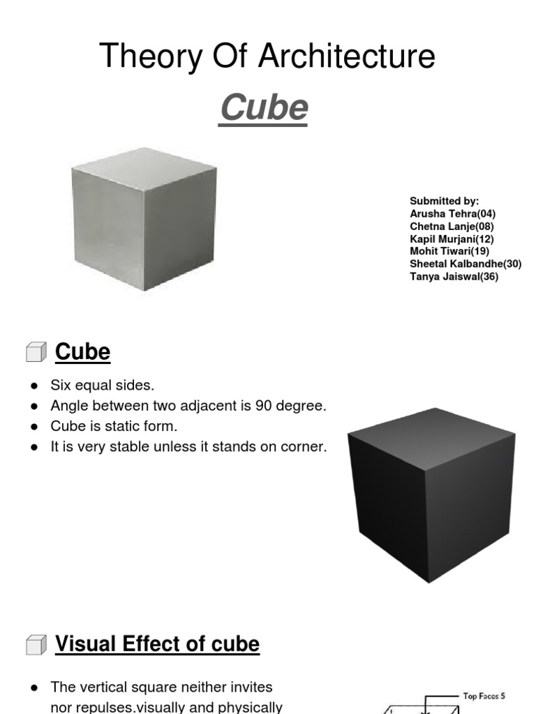 Cube Concepts in Architectural Design | PDF | Art Media | Architectural ...