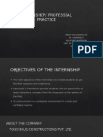 Internship/ Professial Practice