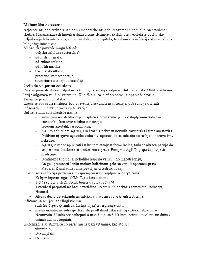 Mehanička Oštećenja | PDF