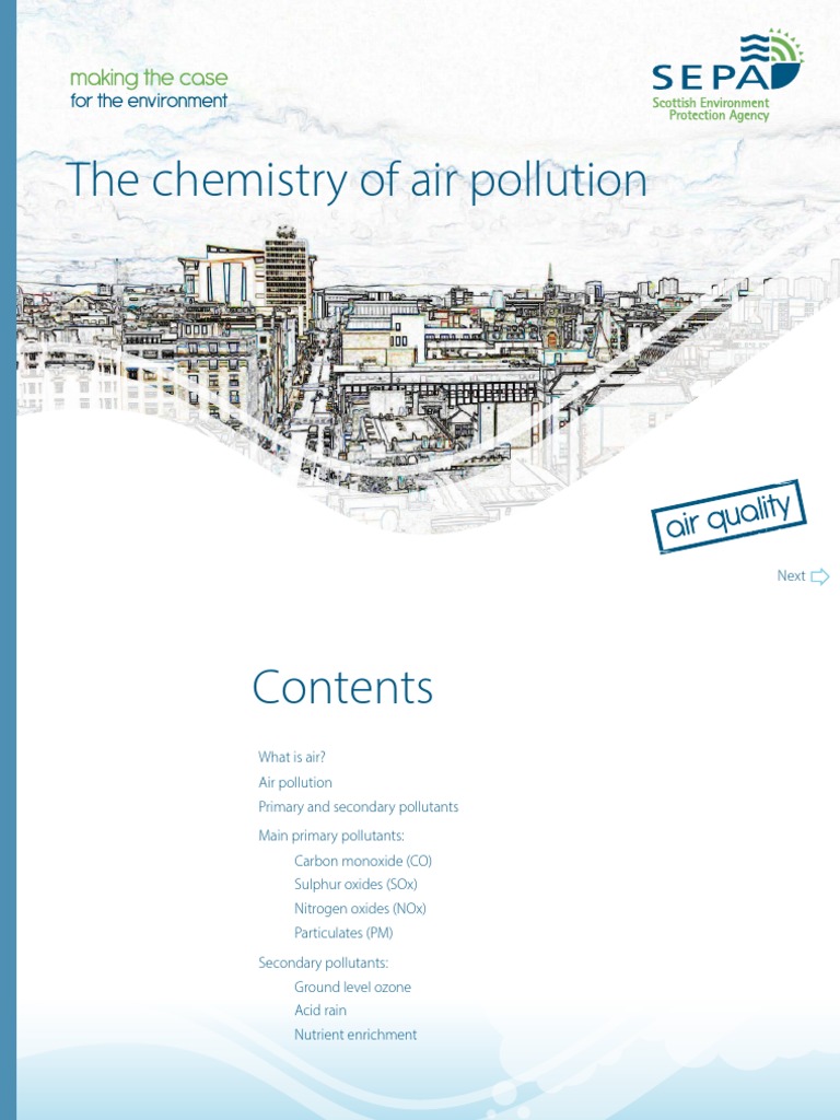 MTC Chem of Air Pollution PDF | PDF | N Ox | Air Pollution