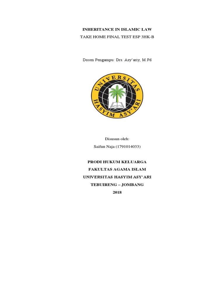 Islamic Inheritance Law Guide | PDF | Inheritance | Hadith