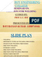Seminar On Friction Stir Welding: Dr. B. C. Roy Engineering College
