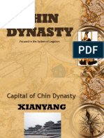 Chin Dynasty: Focused in The System of Legalism