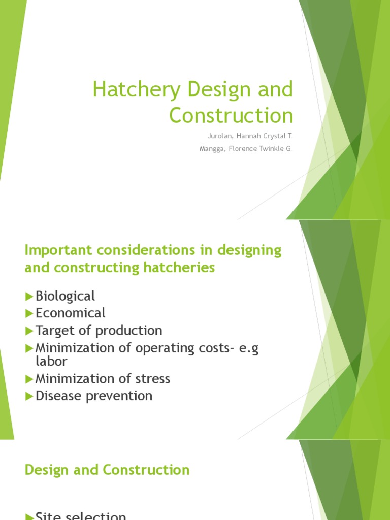 Hatchery Design and Construction | PDF | Nature