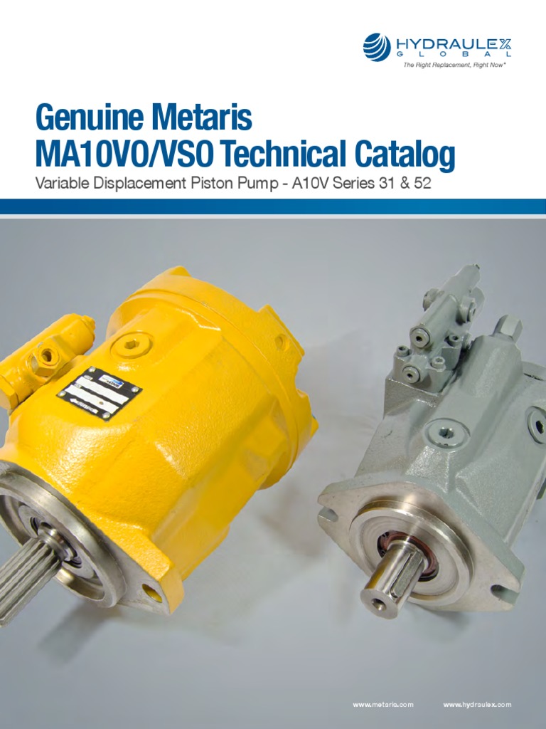 Genuine Metaris MA10VO/VSO Technical Catalog: Variable Displacement ...