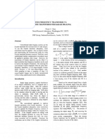 Radar Imaging Comparison of Time-Frequency Transform and Fourier Transform