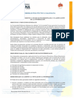 Pol Tica de Tratamiento y Uso de Datos Personales UPS PDF