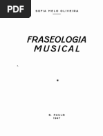 Oliveira, Sofia Melo - Fraseologia Musical