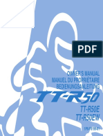 TT-R50E TT-R50EW: Owner'S Manual Manuel Du Propriétaire Bedienungsanleitung